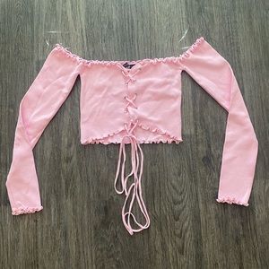 Pink Crop Top